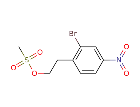 Molecular Structure of 1037301-21-5 (2-bromo-4-nitrophenethyl methanesulfonate)