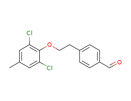 Molecular Structure of 921630-63-9 (Benzaldehyde, 4-[2-(2,6-dichloro-4-methylphenoxy)ethyl]-)