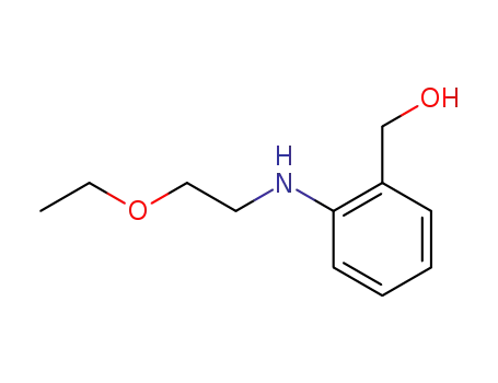 Molecular Structure of 134017-53-1 (Benzenemethanol, 2-[(2-ethoxyethyl)amino]-)