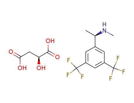 1-[3,5-bis(trifluoromethyl)phenyl]-N-methylethanamine;2-hydroxybutanedioic acid