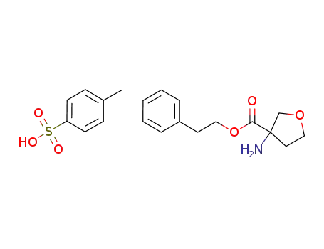 rac-3-amino-tetrahydro-furan-3-carboxylic acid phenethyl ester x para-toluenesulfonic acid