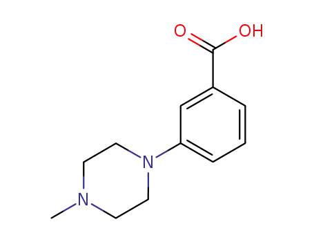Molecular Structure of 215309-01-6 (3-(4-Methylpiperazin-1-yl)benzoic acid)