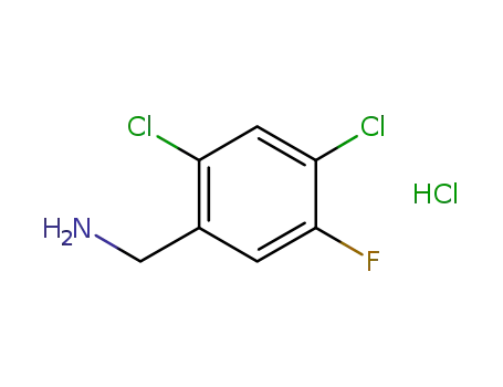 Molecular Structure of 939980-28-6 (2,4-DICHLORO-5-FLUOROBENZYLAMINE)