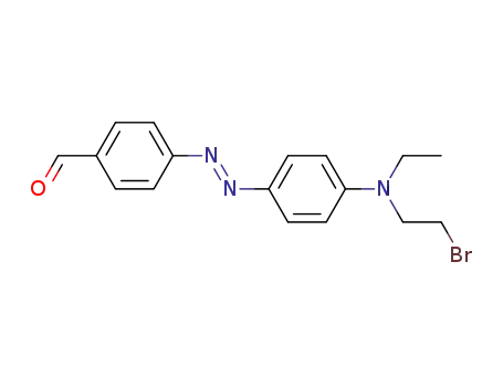 4-((E)-{4-[(2-bromoethyl)(ethyl)amino]phenyl}diazenyl)benzaldehyde