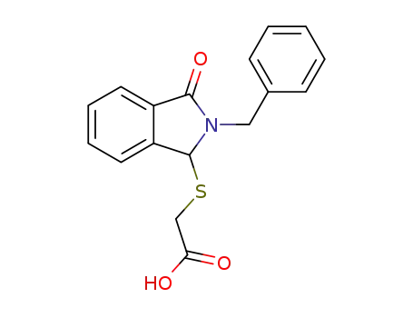 Acetic acid, [[2,3-dihydro-3-oxo-2-(phenylmethyl)-1H-isoindol-1-yl]thio]-