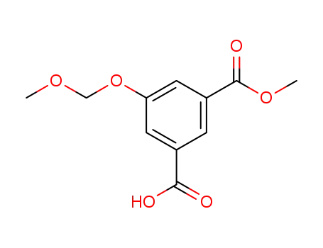Molecular Structure of 848498-24-8 (1,3-Benzenedicarboxylic acid, 5-(methoxymethoxy)-, monomethyl ester)