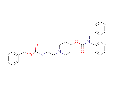 biphenyl-2-ylcarbamic acid 1-[2-((benzyloxycarbonyl)-N-methylamino)ethyl]piperidin-4-yl ester