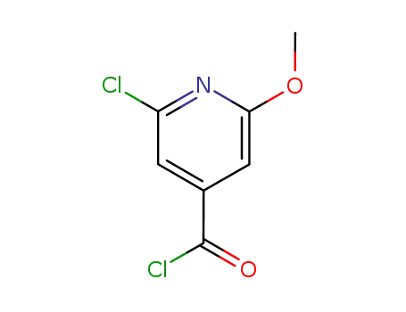 Molecular Structure of 116853-97-5 (2-Chloro-6-methoxyisonicotinoyl chloride)