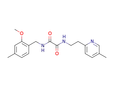 Molecular Structure of 745047-94-3 (N1-(2-METHOXY-4-METHYLBENZYL)-N2(2-(5-METHYLPYRIDIN-2-YL)ETHYL)OXALAMIDE)