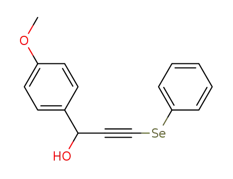 Molecular Structure of 1062602-39-4 (1-(p-methoxyphenyl)-3-(phenylselanyl)prop-2-yn-1-ol)