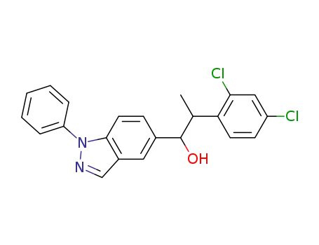 2-(2,4-dichloro-phenyl)-1-(1-phenyl-1H-indazol-5-yl)-propan-1-ol