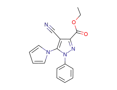 ethyl 4-cyano-1-phenyl-5-(1H-pyrol-1-yl)-1H-pyrazole-3-carboxylate
