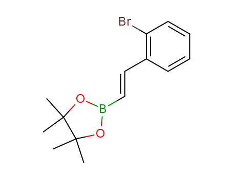 Molecular Structure of 581802-24-6 (2-broMo-trans-beta-styrylboronic acid pinacol ester)