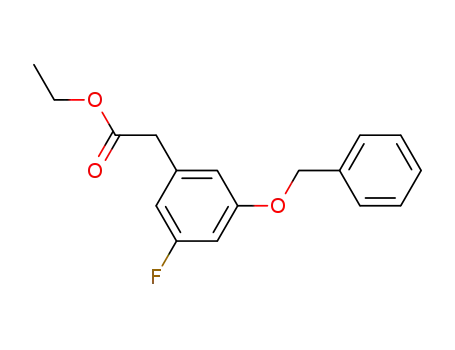 Benzeneacetic acid, 3-fluoro-5-(phenylmethoxy)-, ethyl ester