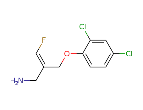 Molecular Structure of 100496-46-6 ((2Z)-2-[(2,4-dichlorophenoxy)methyl]-3-fluoroprop-2-en-1-amine)