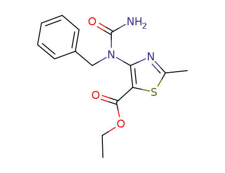 4-(1-benzyl-ureido)-2-methyl-thiazole-5-carboxylic acid ethyl ester