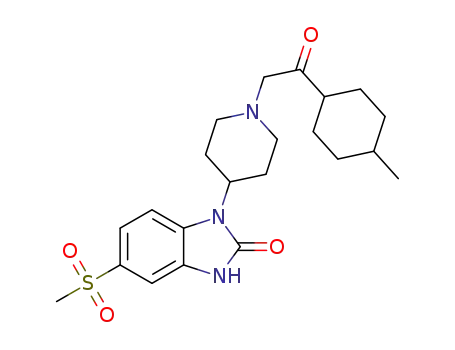 1-[1-(2-(4-methylcyclohexyl)-2-oxoethyl)piperidin-4-yl]-5-(methylsulfonyl)-1,3-dihydro-2H-benzimidazol-2-one