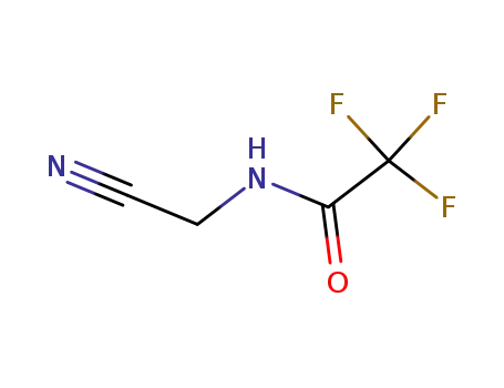 Molecular Structure of 65822-72-2 (Acetamide, N-(cyanomethyl)-2,2,2-trifluoro-)