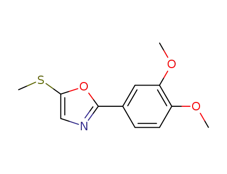 2-(3,4-dimethoxyphenyl)-5-(methylthio)oxazole