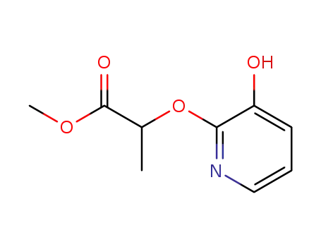 프로판산, 2-[(3-히드록시-2-피리디닐)옥시]-, 메틸 에스테르(9CI)