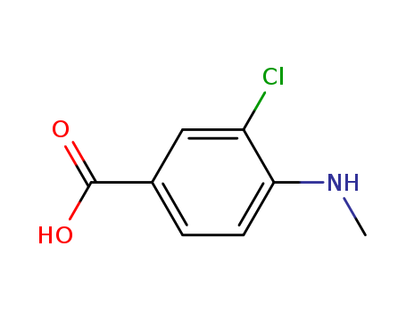 Benzoic acid, 3-chloro-4-(methylamino)-