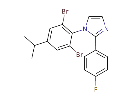 Molecular Structure of 934490-56-9 (C<sub>18</sub>H<sub>15</sub>Br<sub>2</sub>FN<sub>2</sub>)