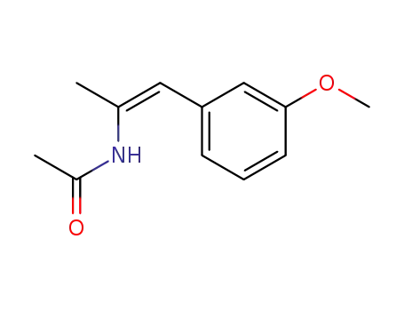 Molecular Structure of 69390-44-9 (Acetamide, N-[(1Z)-2-(3-methoxyphenyl)-1-methylethenyl]-)