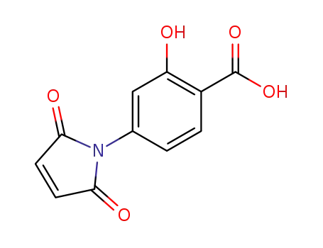 Molecular Structure of 19232-43-0 (N-(4-Carboxy-3-hydroxyphenyl)maleimide)