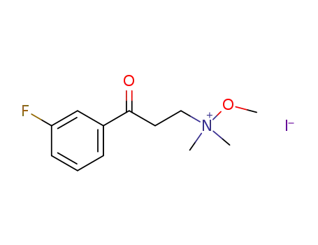 Molecular Structure of 926931-58-0 ([3-(3-fluorophenyl)-3-oxopropyl]methoxydimethylammonium iodide)