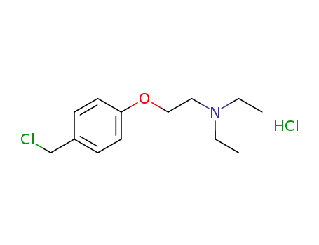 Molecular Structure of 2459-87-2 (Ethanamine, 2-[4-(chloromethyl)phenoxy]-N,N-diethyl-, hydrochloride)
