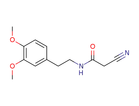 Molecular Structure of 98841-65-7 (N-(2-(3,4-DIMETHOXYPHENYL)ETHYL)-2-NITRILOETHANAMIDE)