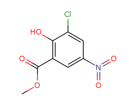 Molecular Structure of 337520-41-9 (methyl 3-chloro-5-nitrosalicylate)