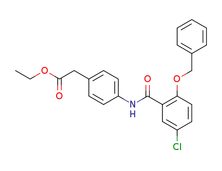 ethyl {4-[({5-chloro-2-[(phenylmethyl)oxy]phenyl}carbonyl)amino]phenyl}acetate