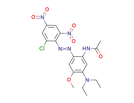 N-(2-((2-Chloro-4,6-dinitrophenyl)azo)-5-(diethylamino)-4-methoxyphenyl)acetamide
