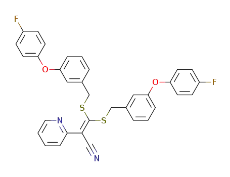 3,3-bis(3-(4-fluorophenoxy)benzylthio)-2-pyridylacrylonitrile