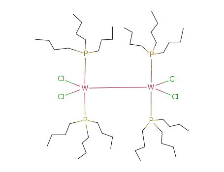 Molecular Structure of 73133-23-0 (W<sub>2</sub>Cl<sub>4</sub>(P(n-Bu)3)4)