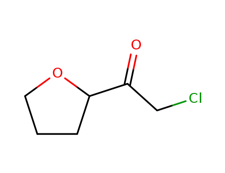 Molecular Structure of 141060-98-2 (Ethanone, 2-chloro-1-(tetrahydro-2-furanyl)- (9CI))
