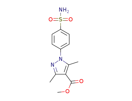 Molecular Structure of 1041464-57-6 (methyl 3,5-dimethyl-1(4-sulfamoylphenyl)-1H-pyrazole-4-carboxylate)