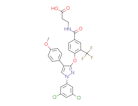 C<sub>27</sub>H<sub>20</sub>Cl<sub>2</sub>F<sub>3</sub>N<sub>3</sub>O<sub>5</sub>