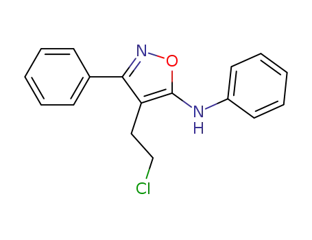 4-(2-chloroethyl)-N,3-diphenylisoxazol-5-amine