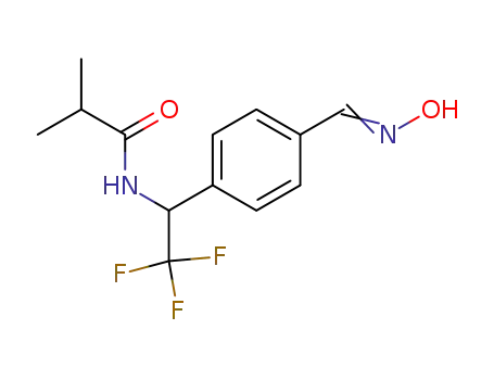 N-[2,2,2-trifluoro-1-(4-hydroxyiminomethylphenyl)ethyl] isobutyramide