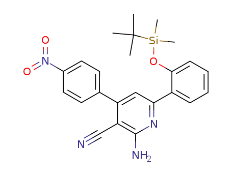 2-amino-6-(2-{[tert-butyl(dimethyl)silyl]oxy}phenyl)-4-(4-nitrophenyl)nicotinonitrile