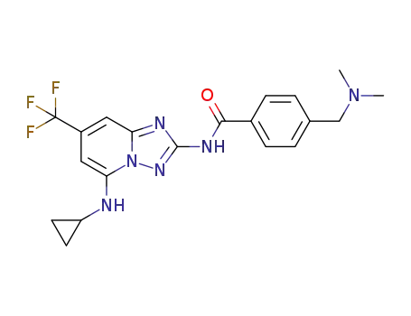 N-[5-(cyclopropylamino)-7-(trifluoromethyl)[1,2,4]triazolo[1,5-a]pyridin-2-yl]-4-[(dimethylamino)methyl]benzamide