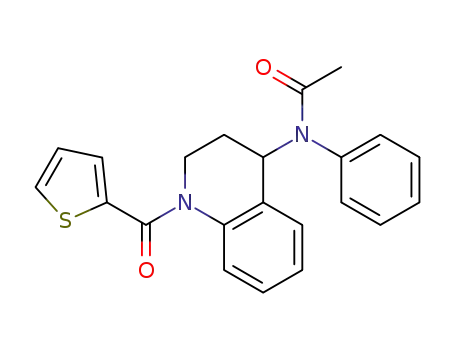 cis-N-Phenyl-N-[1-(thiophene-2-carbonyl)-1,2,3,4-tetrahydro-quinolin-4-yl]-acetamide
