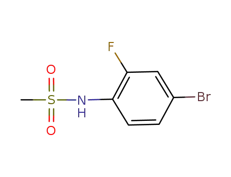 Molecular Structure of 549490-15-5 (N-(4-bromo-2-fluorophenyl)methanesulfonamide)