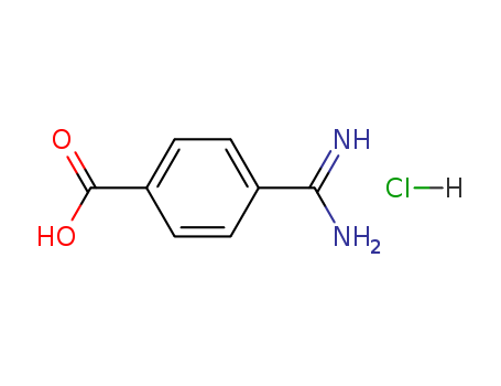Benzoicacid, 4-(aminoiminomethyl)-, hydrochloride (1:1)