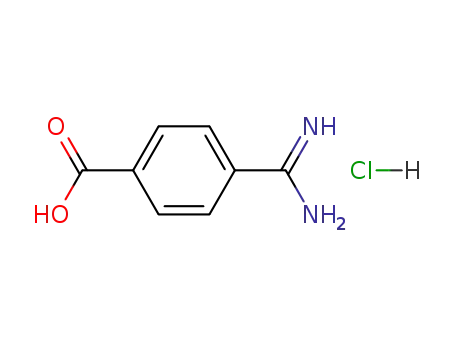Molecular Structure of 42823-72-3 (4-AMIDINOBENZOIC ACID HCL)