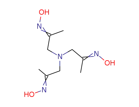 Molecular Structure of 672-92-4 (1,1',1''‐nitrilotris(propan‐2‐one)trioxime)