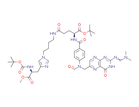 N2-N,N-dimethylaminomethylene-10-formyl-Pte-Glu(NH(Boc-His(τ-Bu-4-yl)OMe))-OtBu