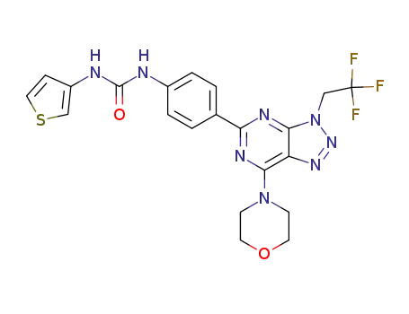 1-{4-[7-morpholin-4-yl-3-(2,2,2-trifluoroethyl)-3H-[1,2,3]triazolo[4,5-d]pyrimidin-5-yl]phenyl}-3-(3-thienyl)urea